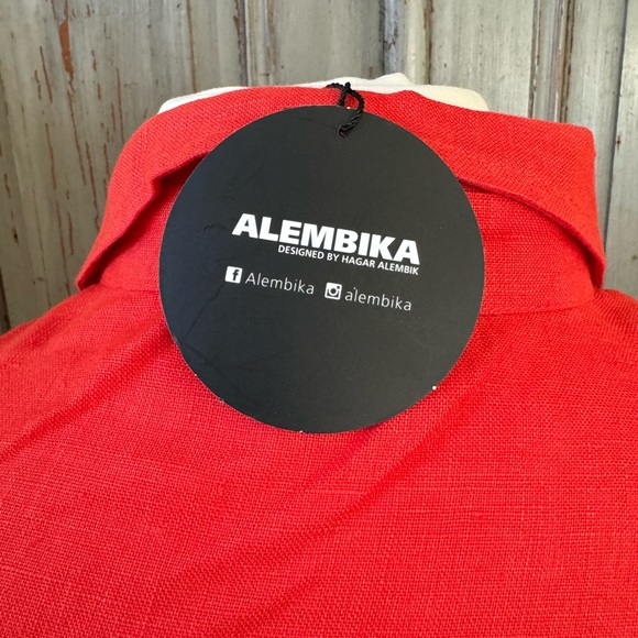 NWT Alembika linen dress size 2/US10 - Picture 4 of 12